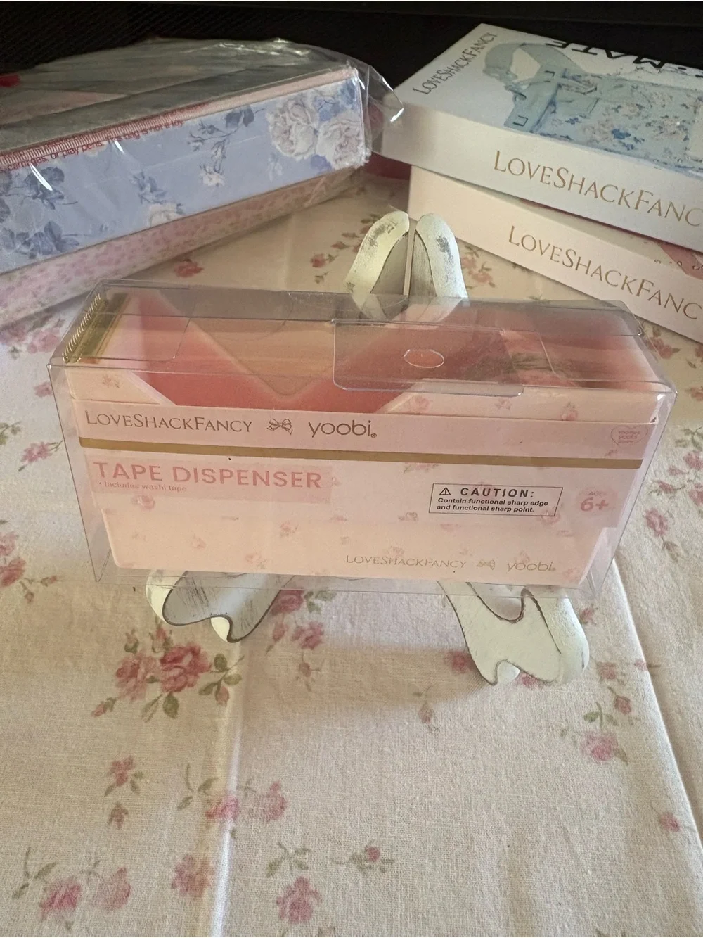 🎀 LoveShackFancy │ Yoobi Blooming Heirloom Tape Dispenser With Tape 🎀